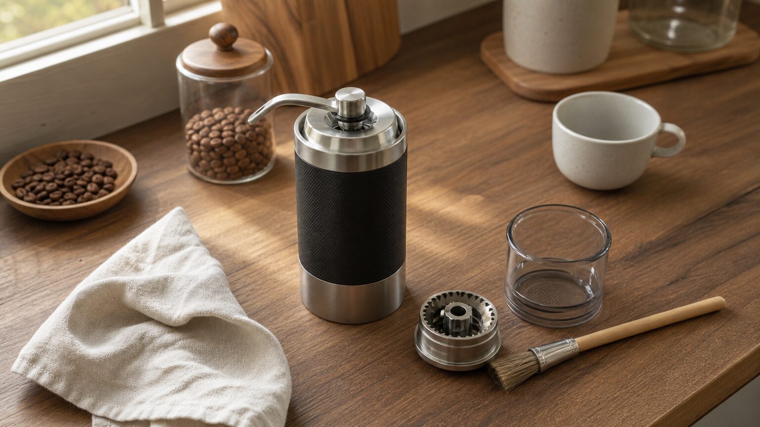 コーヒーミルは洗わないで大丈夫？水洗いできる部分と毎回の手入れを解説