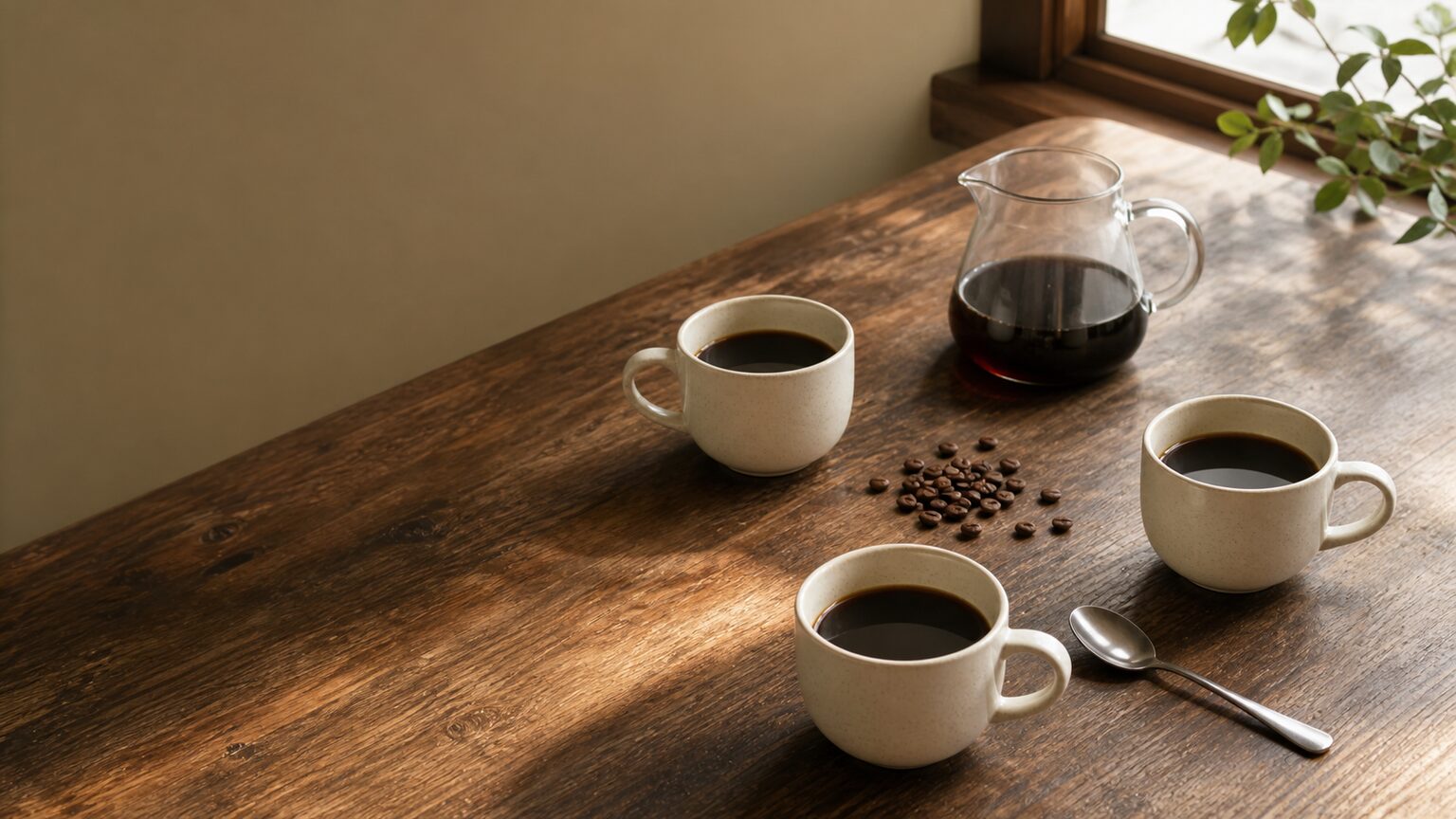コーヒーは1日何杯まで?健康な成人の目安と量を調整する方法