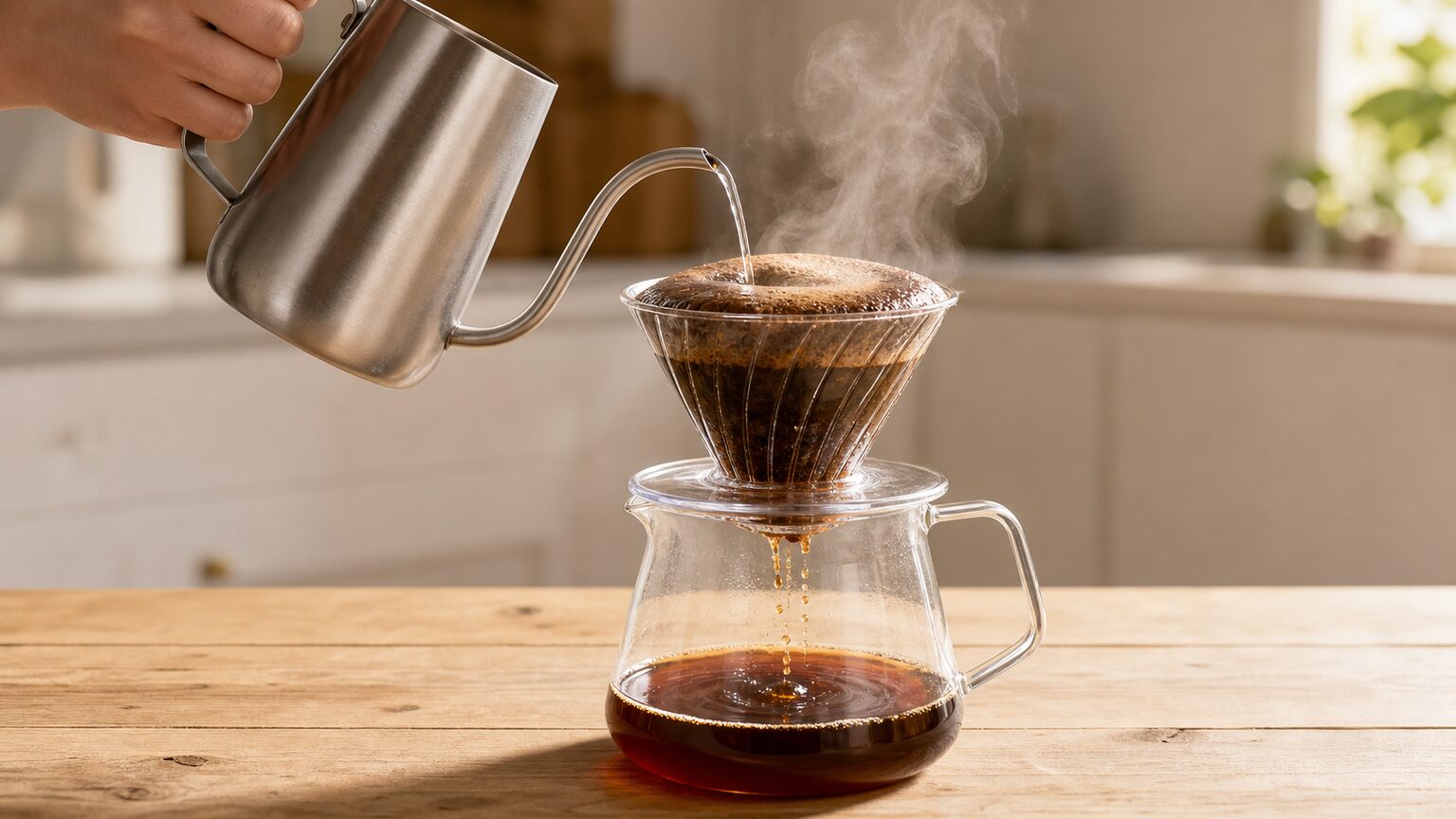 コーヒーが酸っぱいときは、湯温と抽出不足から確認する