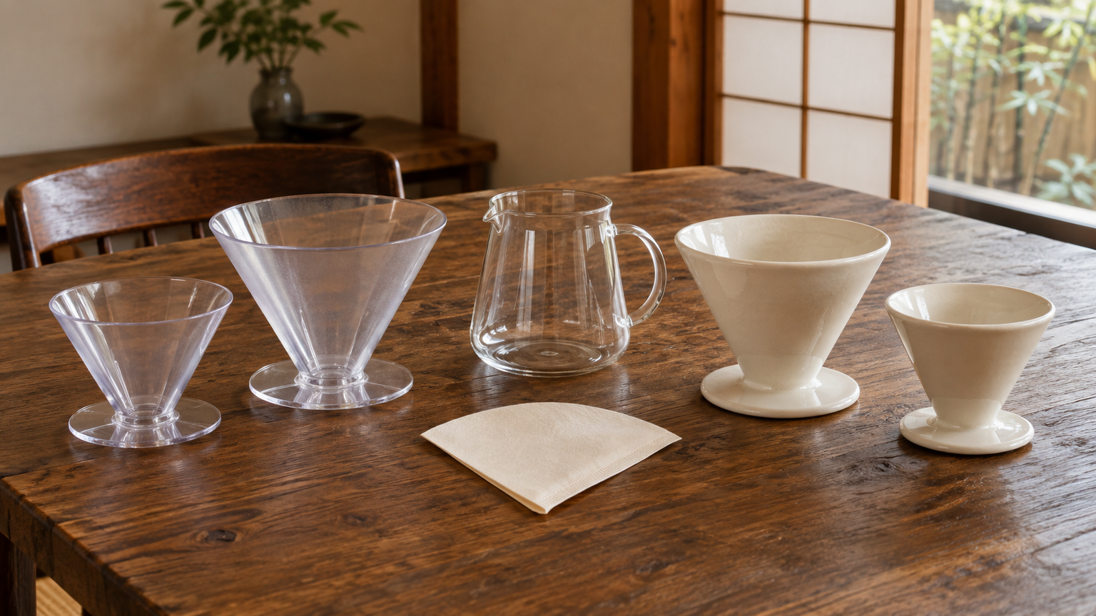 【厳選10アイテム】HARIO V60の樹脂製・磁器製ドリッパー比較