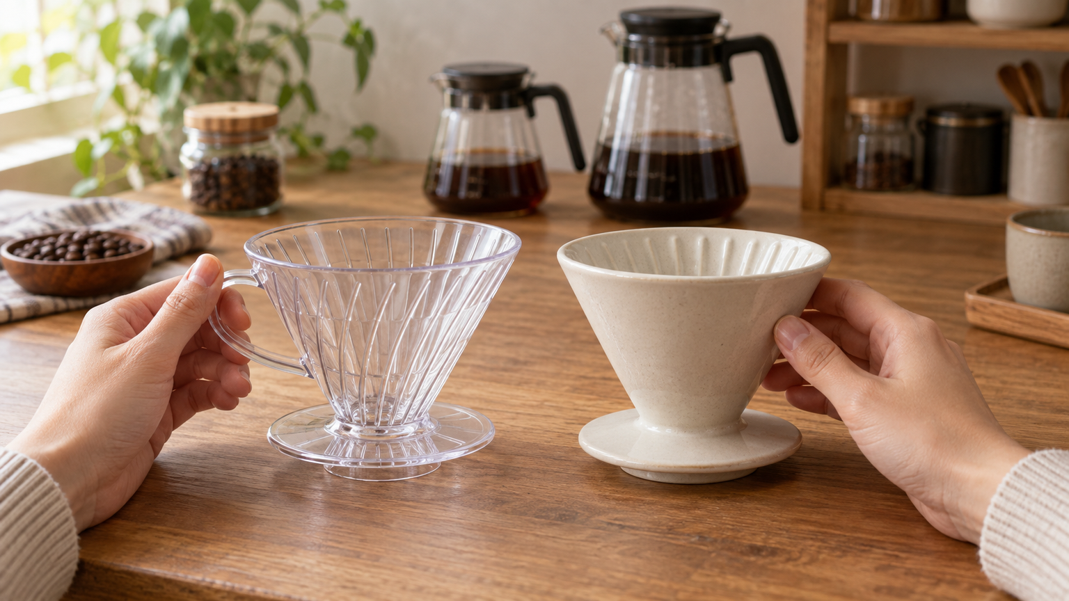 HARIO V60の樹脂製と陶器製を選ぶ5つの判断基準